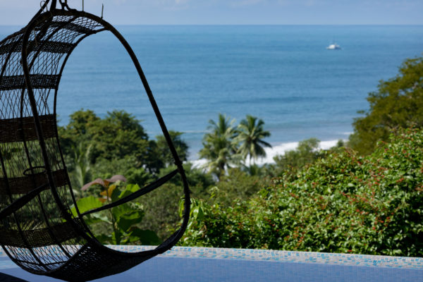 luxury beach villa view