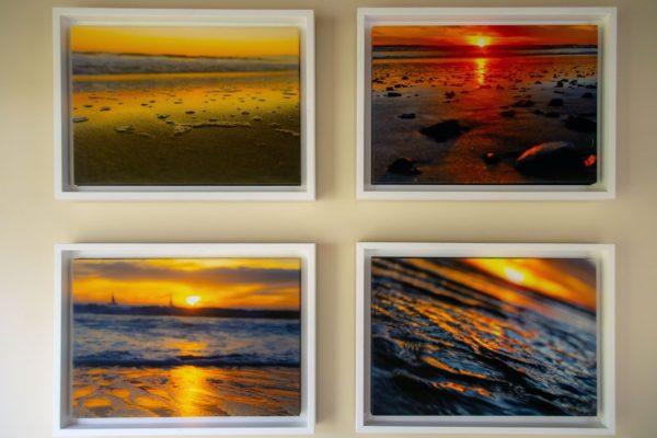 Pictures of sunsets hanging on the wall: more nature-inspired interior design