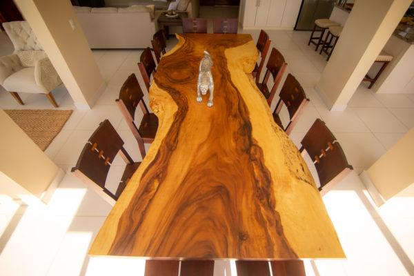 Gorgeous natural wood dining table