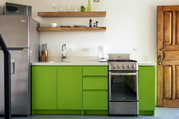 green apartment at villa eden